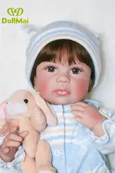 40 см полный силиконовый винил Reborn Baby Doll Lifelike 16 дюймов для новорожденных девочек младенцев водостойкая Ванна игрушка bebe Кукла reborn детский