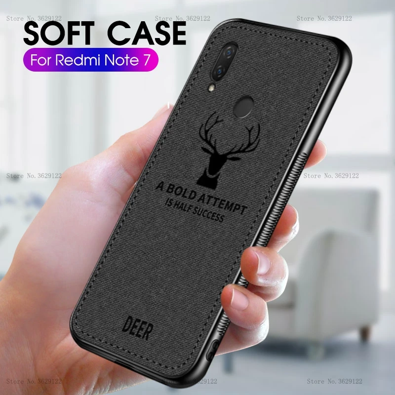 

Ultra-thin Silicone Case For Xiaomi Redmi 7 6 6A K20 Pro Note 7 6 Pro Fabric Cloth Texture Cover For Xiaomi Mi 9 SE 9T Pro Case