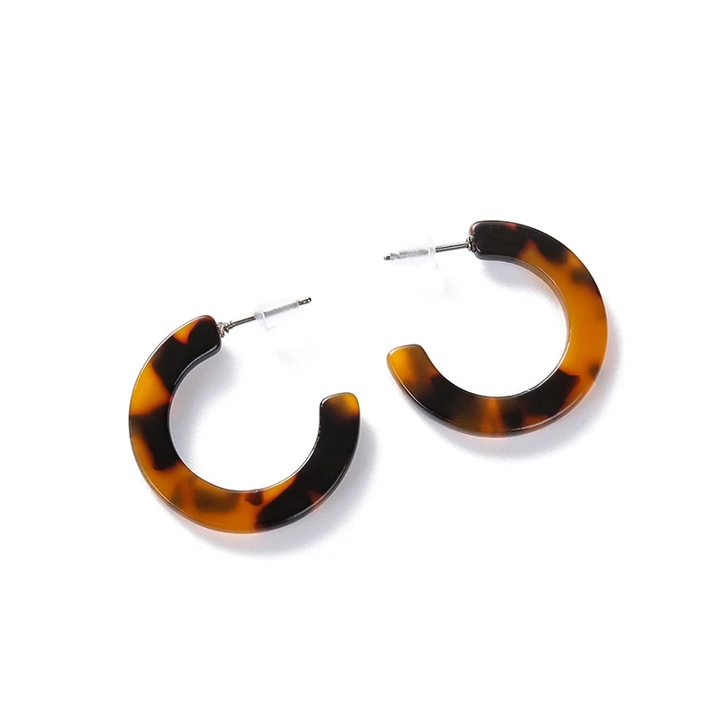 

2018 NEW Tortoiseshell Brincos Earrings For Women Brand Designer Vintage Drop Earring Circle Dangle Earrings For Women Jewelry