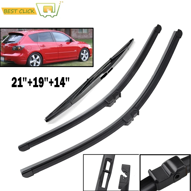 Щетки стеклоочистителя для лобового стекла Misima Mazda 3 BK 2004 2005 2006 2007 2008 лобовое