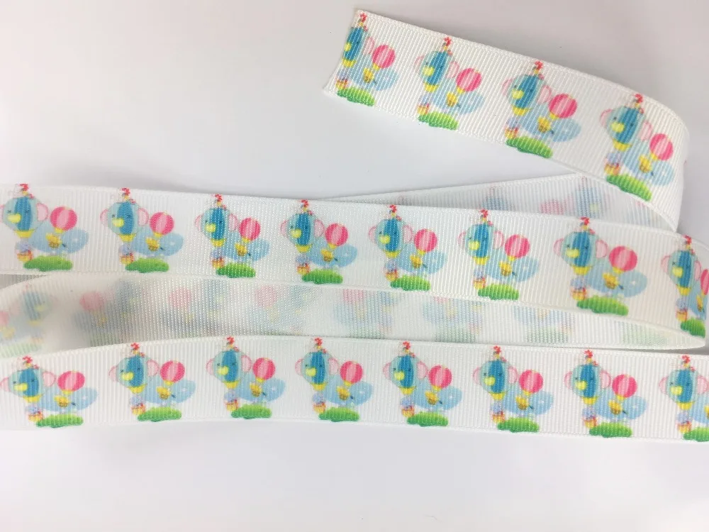 H-GOODS 160802-57 слона и шар лямки печатных 16 мм 22 25 38 Раз По Сравнению Elastic grosgrain ленты
