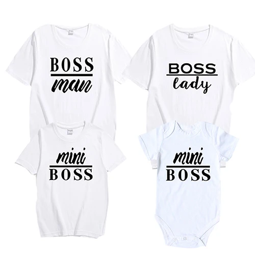 Family Look Short sleeved T-shirt Father Son Mother and Daughter Clothes 01 King Queen Prince Princess Family Matching Outfits