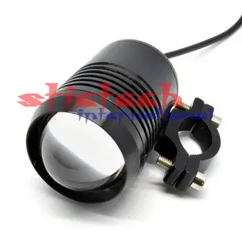 

by dhl or ems 100pcs Motorcycle 12V 30W U2 LED Fog Spot Head Light Waterproof Lamp Black