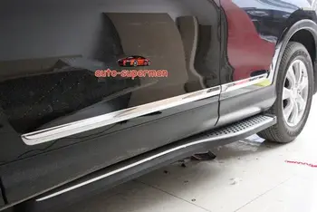 

Chrome Side door Body molding mouliding trim FOR HONDA CR-V CRV 12 2012 2013 2014
