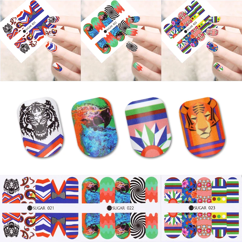 4 листа/набор переводные наклейки для ногтей|transfer sticker|nail art transfer stickersnail water decals |
