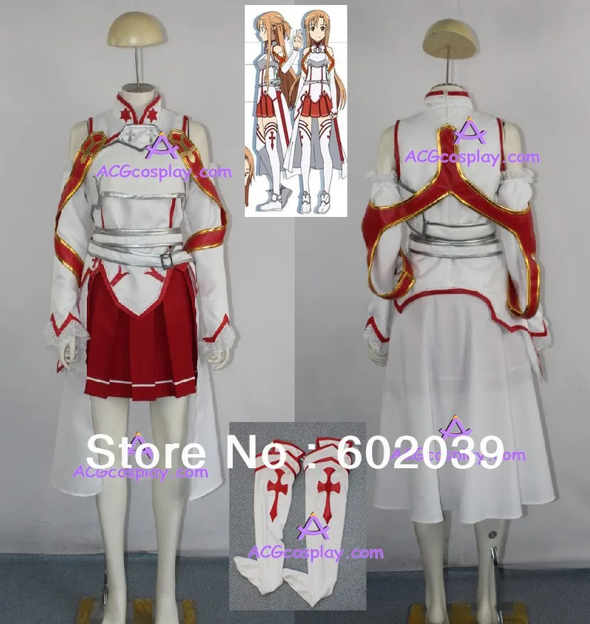 Sword Art Online Асуна Юки косплейный костюм ACGcosplay ценится качество