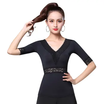 

Latin dance costumse sexy latin dance tops for women latin dancing jacket National Standard Dance wear S-3XL