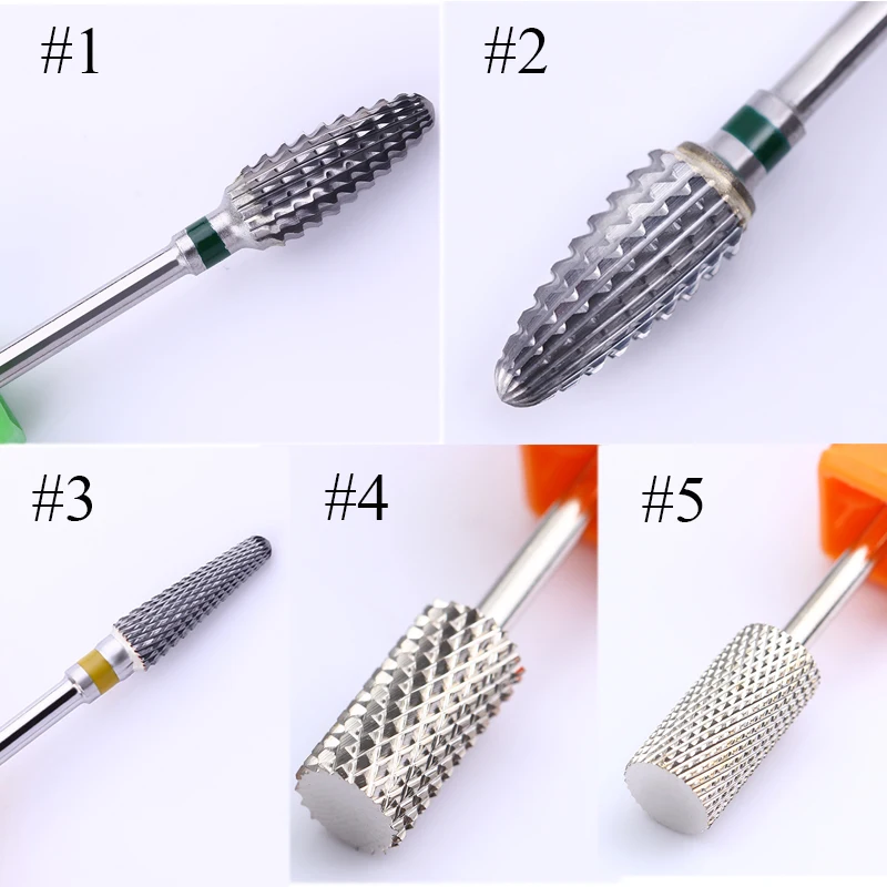 

1pcs Carbide Tungsten Milling Cutter Burrs Electric Nail Drill Bit 21 Types Cuticle Polishing Tools for Manicure Drill