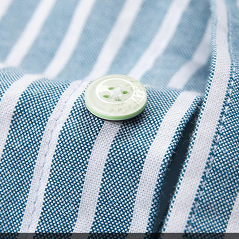 100% Cotton Oxford Mens Shirts Striped Business Casual Soft Dress Social Shirts Regular Fit Male Shirt Big Size 8XL dress shirts men casual shirts