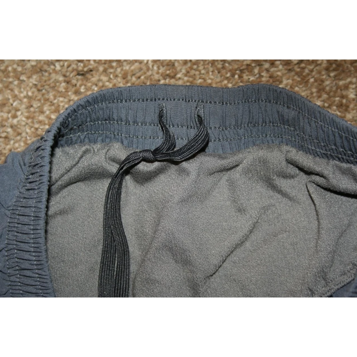 NIKE DRI-FIT Mens XL Lined Running Shorts Exercise Gray Gym Waist: 32 (5)