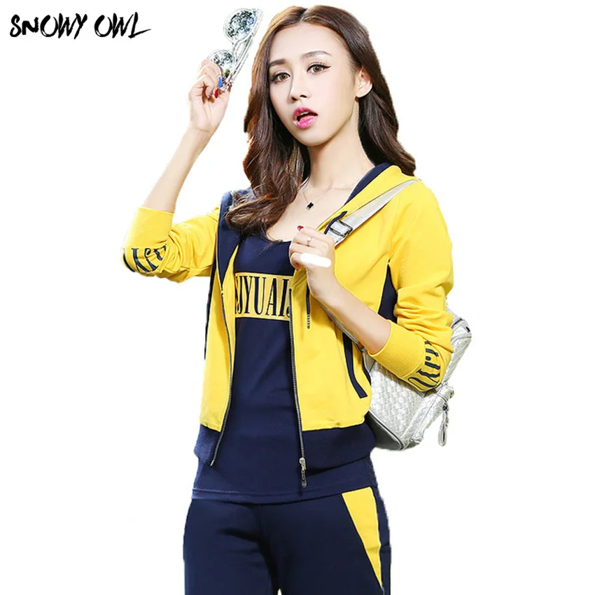

2018 Newest spring and autumn women sportwear sport suit outdoor long sleeve Sweatshirts+pant running sets size M-3XL ZL155