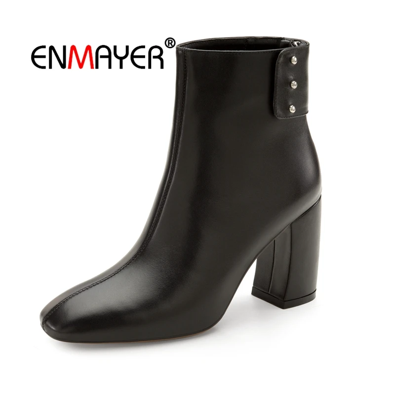 

ENMAYER Woman Over The Knee High boots Women Shoes Winter Boots Zip Boots for Women Thigh high booty Flock Fashion Boots CR1994