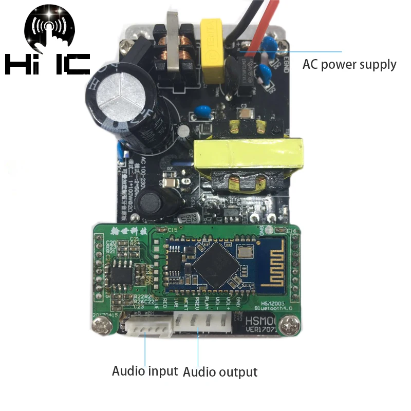 TPA3116 2,0 канальный Bluetooth цифровой усилитель мощности доска активный динамик усилитель доска 2*60 Вт AC 85-245 В