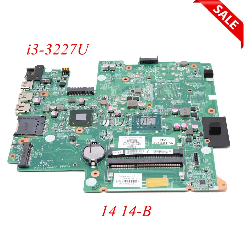 NOKOTION 718726 501 001 719086 DA0U33MB6D0 материнская плата для ноутбука HP Seekbook 14 pavilion B I3 3227U