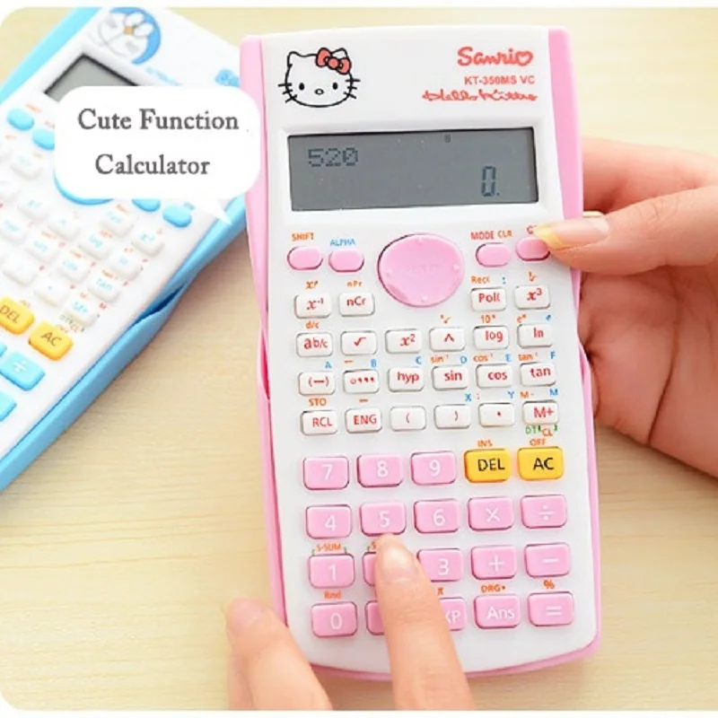 Hot Cute Cartoon Electronic Digit Multifunction Calculator Fashion Student Exam Scientific Function Calculator For Office School
