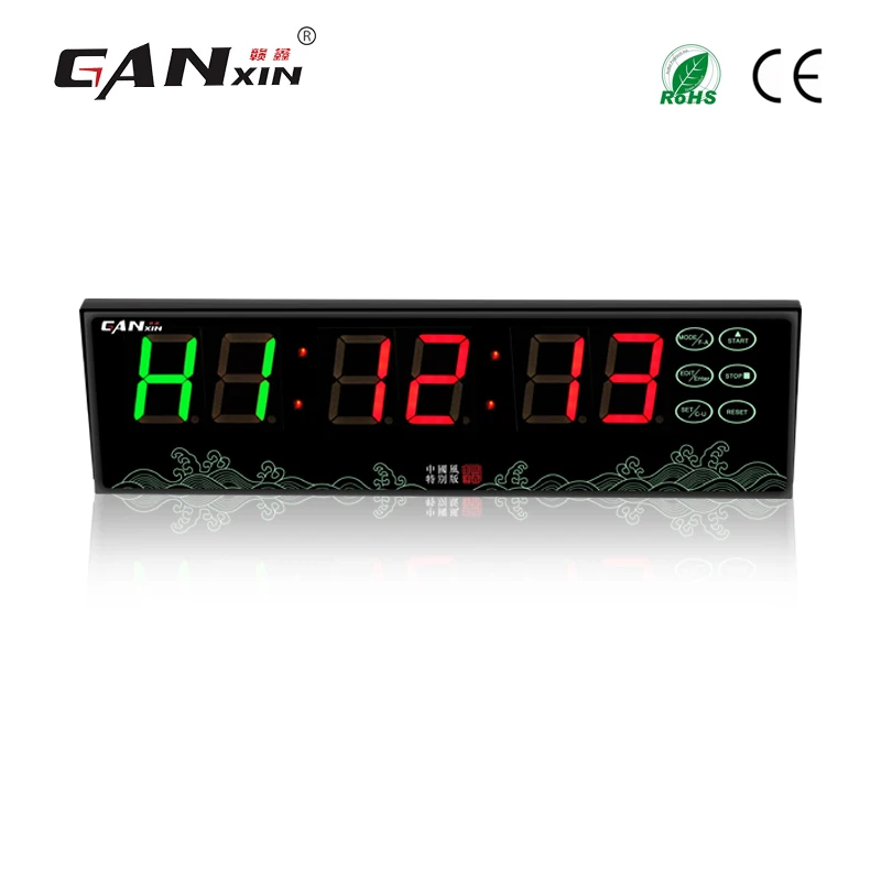 [GANXIN] battery powered remote control led gym timer training clock