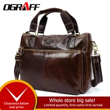 OGRAFF men handbag genuine leather bag men bags male messenger bag men shoulder bag famous brand big crazy horse leather handbag цена OGRAFF men handbag genuine leather bag men bags male messenger bag men shoulder bag famous brand big crazy horse leather handbag цены онлайн