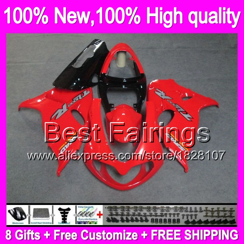 

Fairing For SUZUKI GLoss red TL 1000R TL1000R 98 99 00 01 02 03 78B44 TL 1000 R 1998 1999 2000 Red black 2001 2002 2003 +Decal