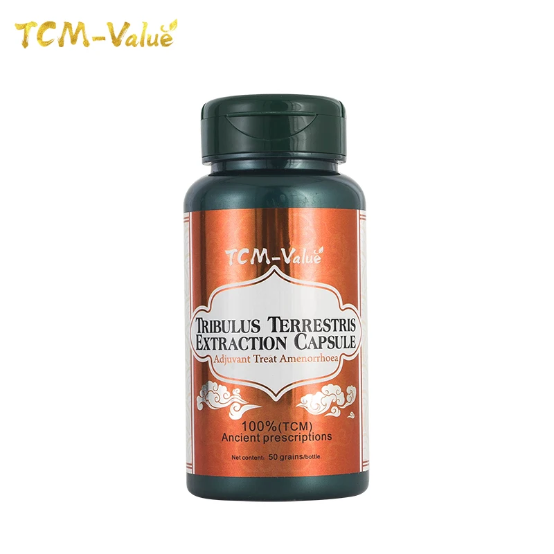 TCM-Value Tribulus Terrestris экстракционная капсула, Adjuvant лечение аменорроя, лечение менструального дистензии нижнего брюшного пресса, 50 шт