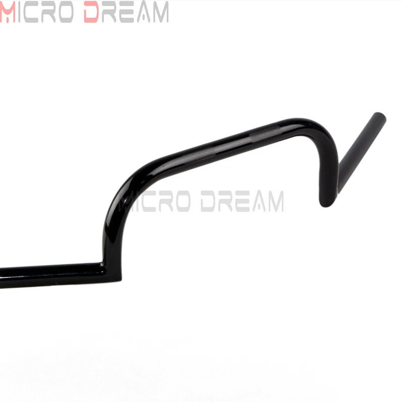 Черный 1 ''/25 мм мотоцикл Clubman Руль Кафе Racer 4&quot Rise Handle Bars для Harley Dyna Softail Touring Bobber