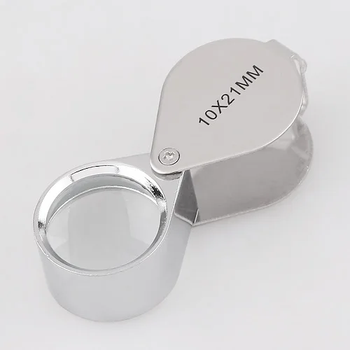 

10X 21mm Mini Jeweler Loupe Magnifier lens Magnifying glass Microscope for Jeweler Diamonds Handhold Portable Fresnel lens