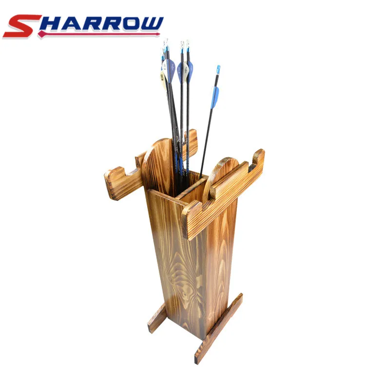1Pc Archery Bow Stand Arrows Holder Recurve Compound Longbow Crossbow