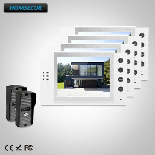 

HOMSECUR 8" Video Door Entry Phone Call System+Intra-monitor Audio Intercom TC031 + TM801-W