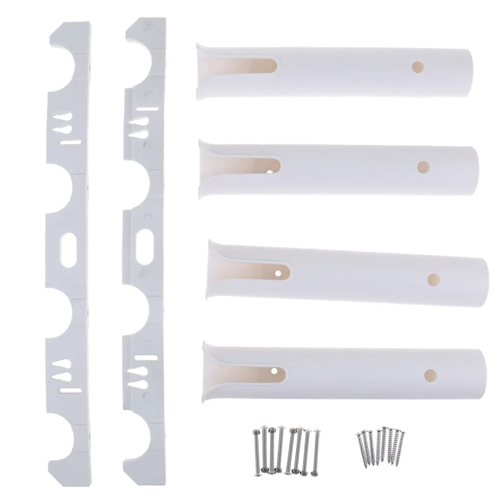 Marine Boat Yacht Vertical Fishing Rod Holder Rack Pole Rest Support 1/2/4 Tube for Kayaking Fishing Boating Accessories