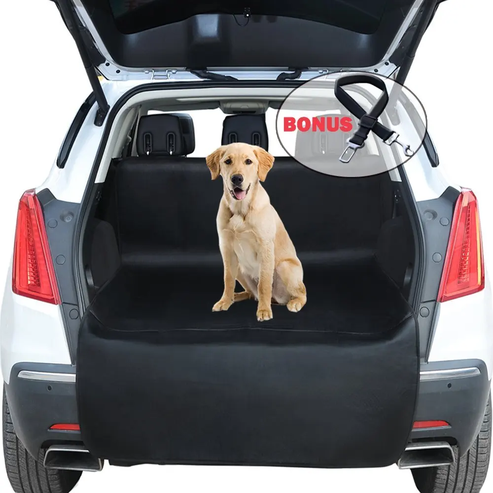 Cargo Liner, Pet Car Seat Belt as Bonus Waterproof Non Slip Cargo Cover