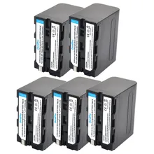 5pcs 7200mAh NP-F960 NP-F970 NP F960 F970 NPF970 Battery for Sony CCD-RV100 CCD-TRV58 DCR-TRV110K DCR-VX1000 VX2000 VX2100