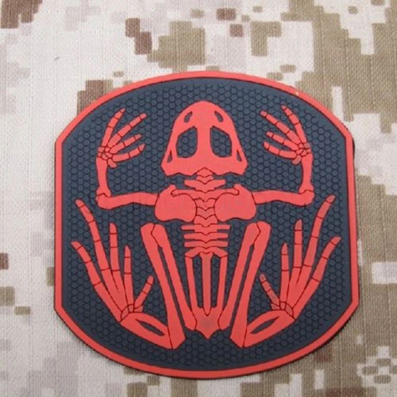 Devgru Темно Синяя команда уплотнения 6 Скелет Лягушки Frogman ПВХ Резиновый патч