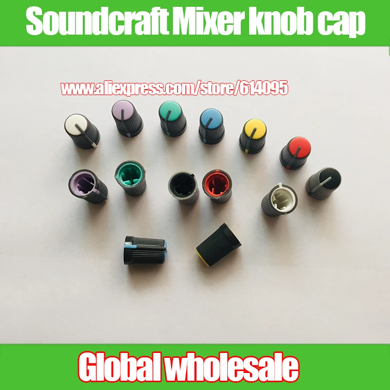 

14pcs SOUNDCRAFT EFX8 EFX12 FX16II mixer gain high and low frequency effect knob cap cover