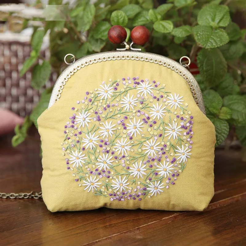 DIY Вышивка Цветы цепочка для сумки рукоделие крестиком набор ручной работы