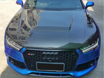 

NEW Carbon Fiber Front Bumper Engine Hood Vent Cover For Audi A7 RS7 2012 2013 2014 2015 2016 2017 2018