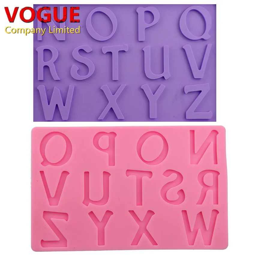 DIY N Z Uppercase Capital Letters Alphabet Silicone Cake Mold Candy