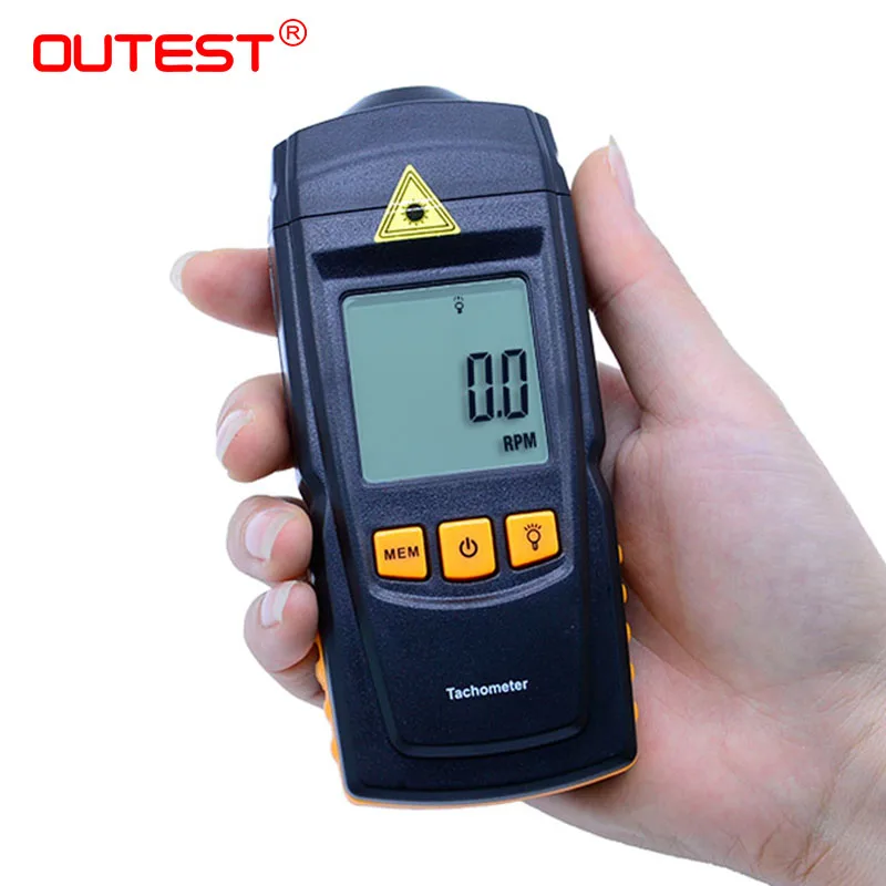 Non contact Digital Laser Tachometer GM8905 Portabel Tach Meter Tester