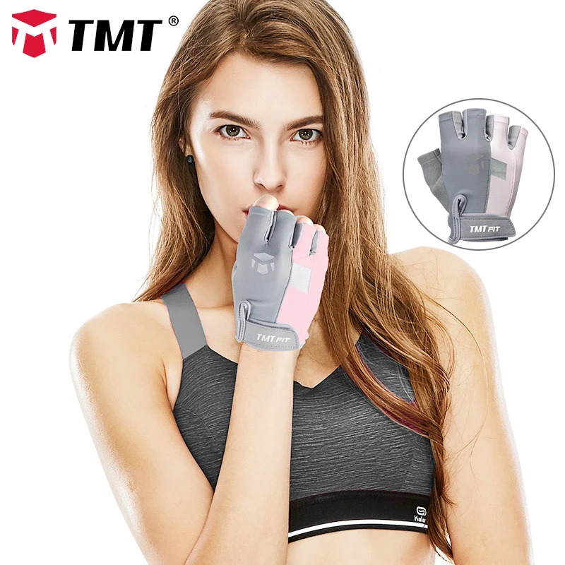 

TMT Women Gym Gloves for Body Building Sport Fitness Dumbbell Workout Breathable Gloves for Crossfit Weight Lifting Training