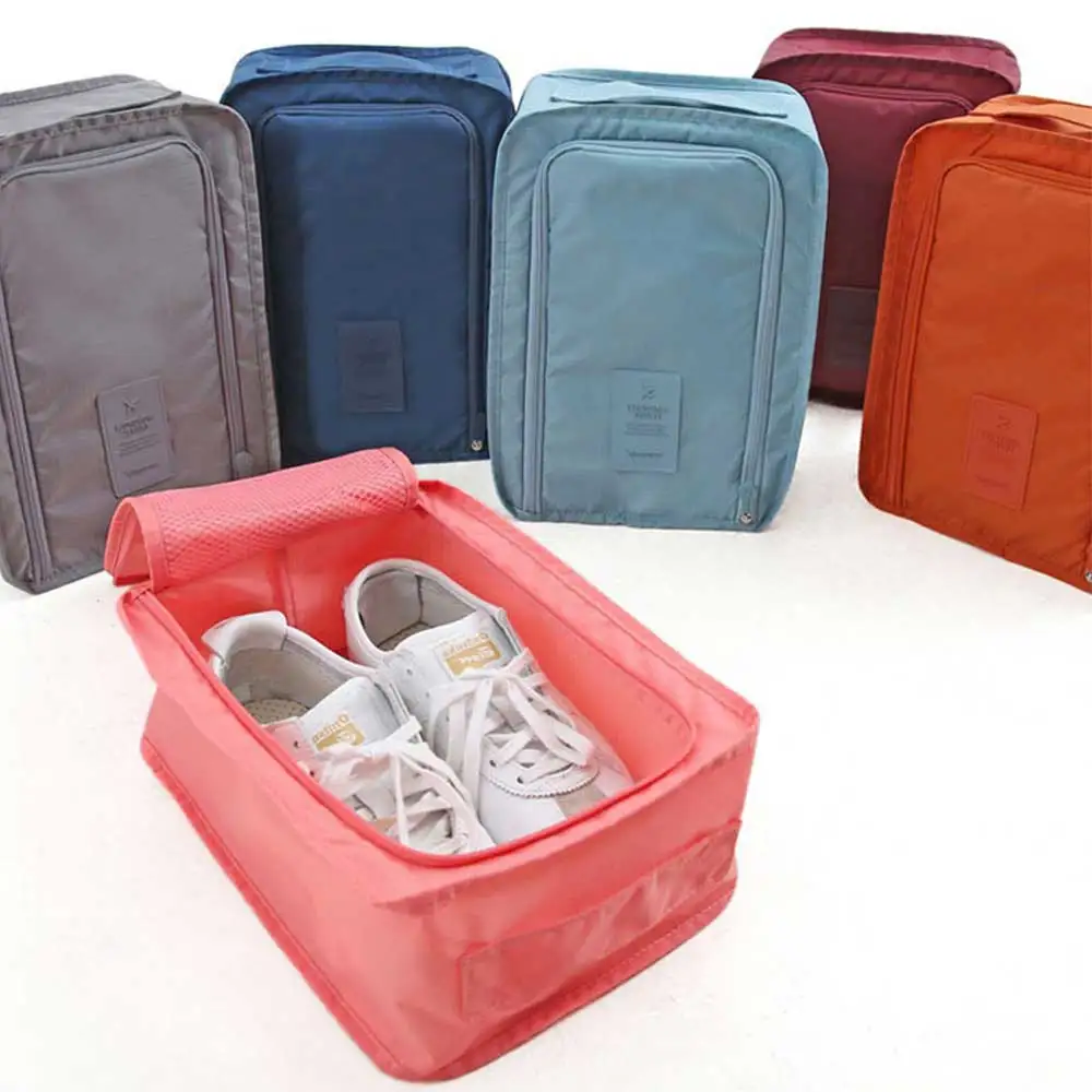 

Portable Travel Storage Shoes Bag Nylon Waterproof Shoe Organizer Tote Convenient Bags Zip Pouch Home Organization Sorting tool