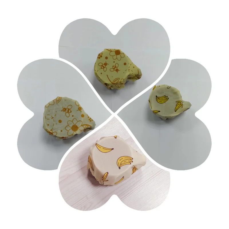 

3pcs Reusable Recyclable Food Vacuum Seal Cover Suggestion Wrap Kitchen Organization Food Fresh Keeping Preservative Cloth