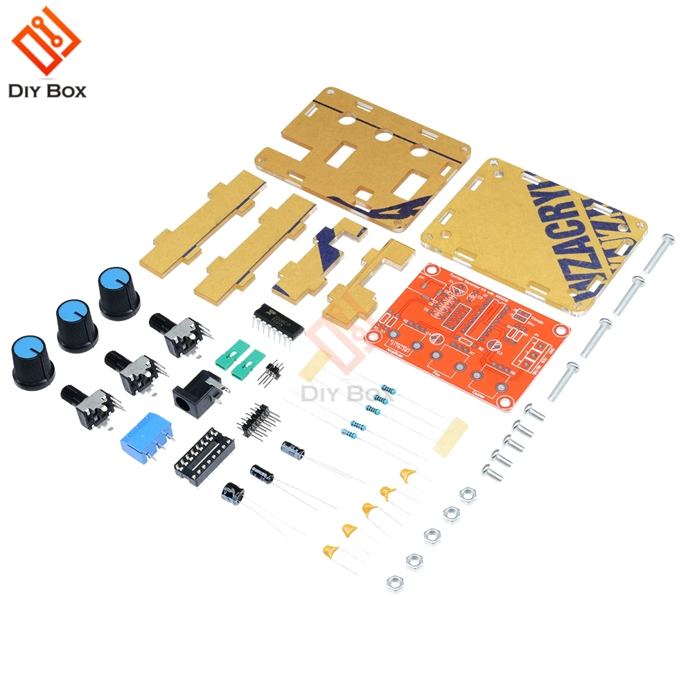 

1HZ-1MHZ XR2206 Function Signal Generator DIY Kit Sine/Triangle/Square Output Signal Generator Adjustable Frequency Amplitude