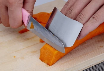 

Free Shipping+Wholesale Kitchen Portable Stainless Steel Hand Guard Finger Protector Knife Slice Chop Safe Slice,1000pcs/lot