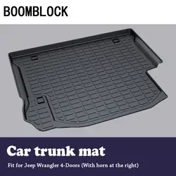 BOOMBLOCK автомобиль специальный алюминиевый сплав замок багажника напольный коврик для ног коврик Нескользящая Пылезащитная Крышка для Jeep