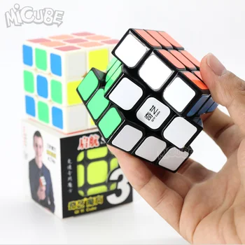 

Qiyi Sail 3x3 Magic Cube Speed Puzzle Black White Sticker 56mm For Beginner Kids Learning Toys Qihang 3x3x3 Cube Ultra-smooth