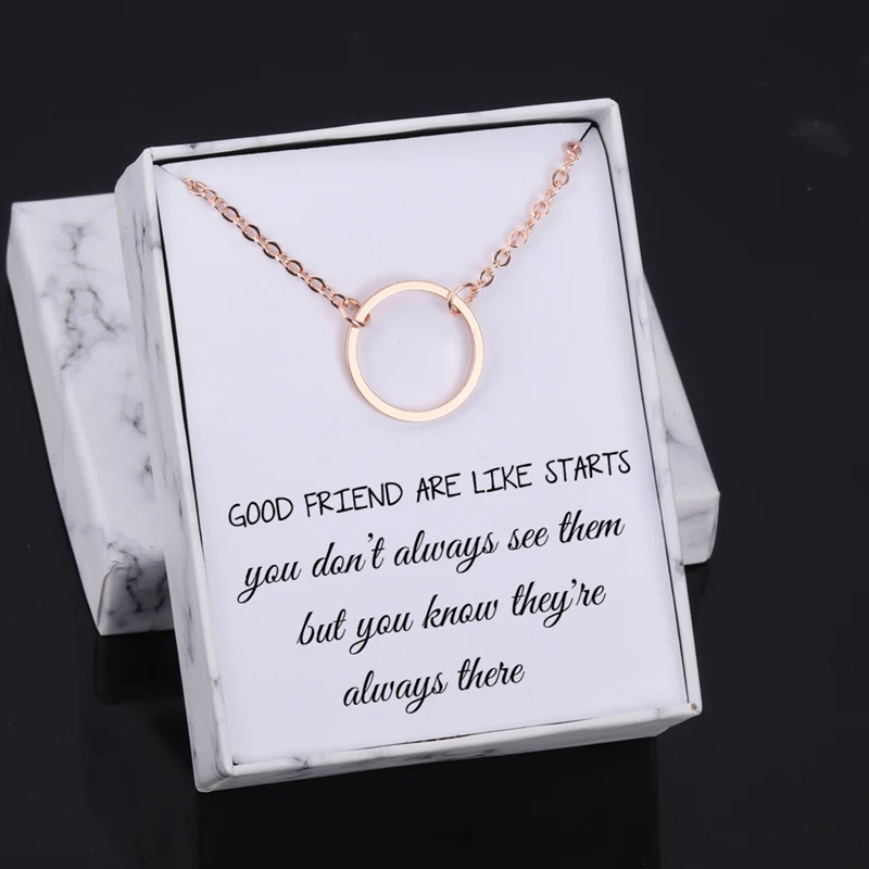 Подарочная коробка ожерелье хорошие друзья как звезды BBF Keepsake один круг
