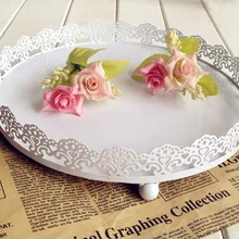 Кованого железа Свадебная вечеринка поставка декоративный держатель подставка для кексов десерт поднос для подачи пищи