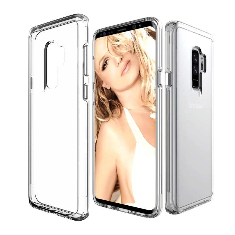 Soft Transparent TPU+Pc Case for Samsung Galaxy S9/S9 Plus Clear Shockproof Back Cover Note 8 S8/S8 S7 Edge | Мобильные телефоны и