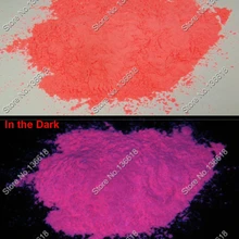 50 г/пакет x красного цвета световой фосфористая порошка пыли светится в темноте фотолюминесцентный пигмент порошок