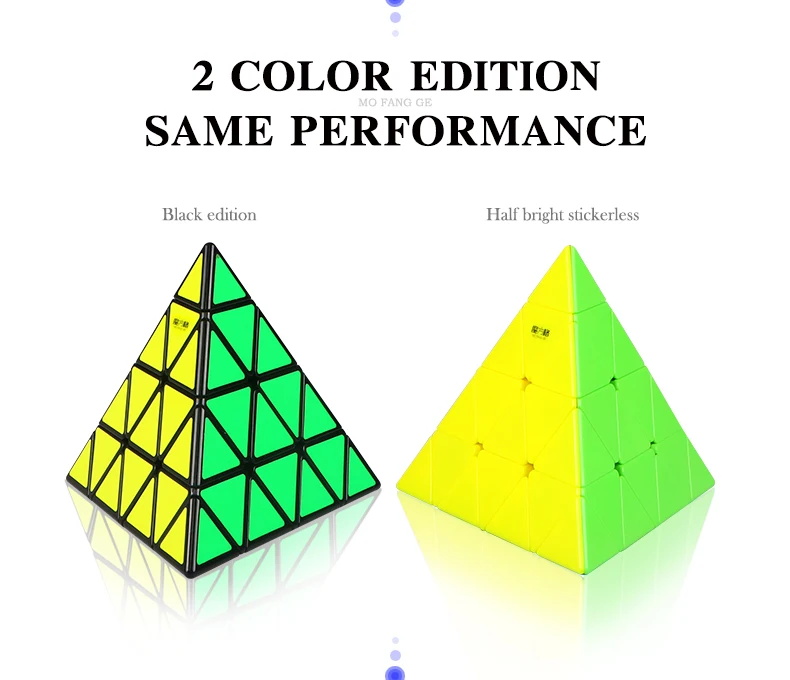 

CuberSpeed Qiyi 4x4 Pyramid stickerless Magic cube Qiyi Master Pyramid Speed cube