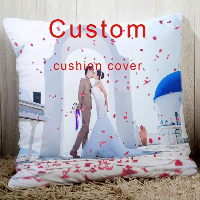 Hot Sale Cushion-Cover Pillow-Case Chair Image Your-Wedding-Pictures Custom Personalized Sofa-Bed 33023764464