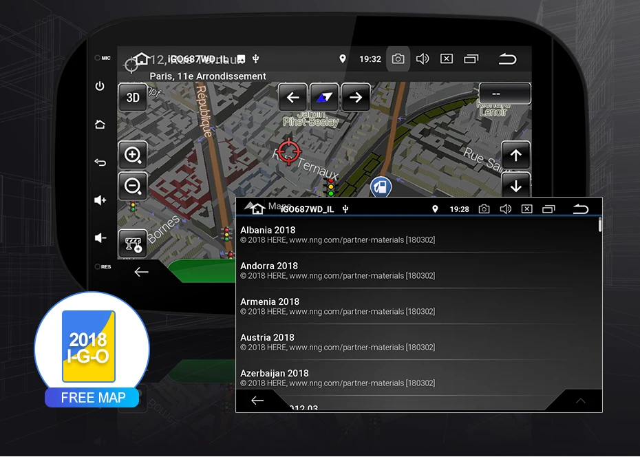Flash Deal Isudar 1 Din Auto Radio Android 9 For Mercedes/Benz/SMART 2016 CANBUS Car Multimedia Player Octa Core RAM 4G ROM 64G DVR GPS DSP 24
